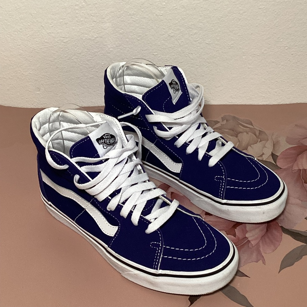 Vans Classic Blue and White Sneakers